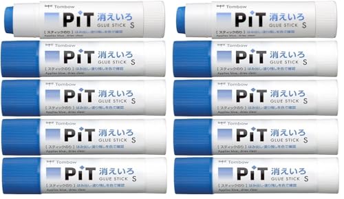 Amazon | トンボ鉛筆 スティックのり 10g 消えいろPiT (塗り色が消える